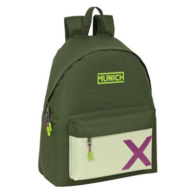 Schoolrugzak Munich Bright khaki Groen 33 x 42 x 15 cm Schoolrugzak Munich Bright khaki Groen 33 x 42 x 15 cm