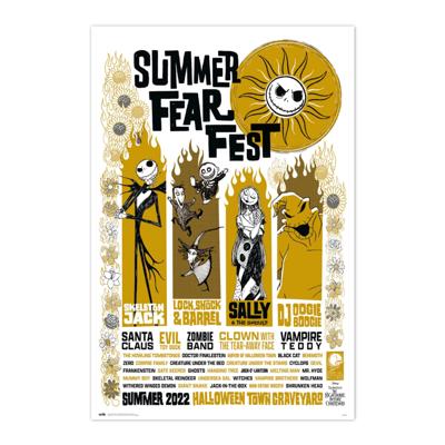 Poster Disney - Nightmare Before Christmas - Summer Fear Fest 61x91,5cm