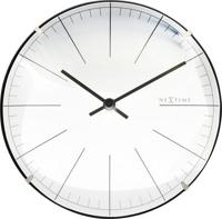 NeXtime ne-3506wi wandklok big stripe ø20 glas wit - thumbnail