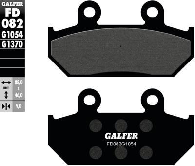 GALFER remblokken "fd082" brake pad fd082 g1054 organic