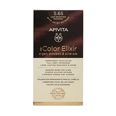 Apivita Hair Color Elixir Permanent Hair Color 5.65 Set Apivita Hair Color Elixir Permanent Hair Color 5.65 Set