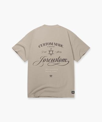 Jorcustom Handscript Loose Fit T-Shirt Heren Beige - Maat S - Kleur: Beige | Soccerfanshop Jorcustom Handscript Loose Fit T-Shirt Heren Beige - Maat S - Kleur: Beige | Soccerfanshop