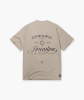 Jorcustom Handscript Loose Fit T-Shirt Heren Beige - Maat S - Kleur: Beige | Soccerfanshop - thumbnail