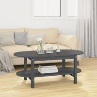 Salontafel 110x55x45 cm massief grenenhout grijs - thumbnail