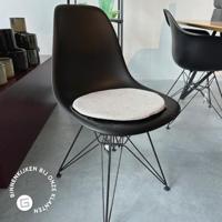 Nolon Lot Rond Stoelkussen Velvet Lichtblauw - thumbnail