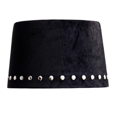 Lampenkap velvet - lampenkap Bristol, groot - lampenvoet zwart