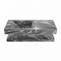 MONDIAZ ALAN-DLUX 110cm planchet Lava. Vrijhangende wastafel CLOUD links zonder kraangat, kleur Lava. - thumbnail