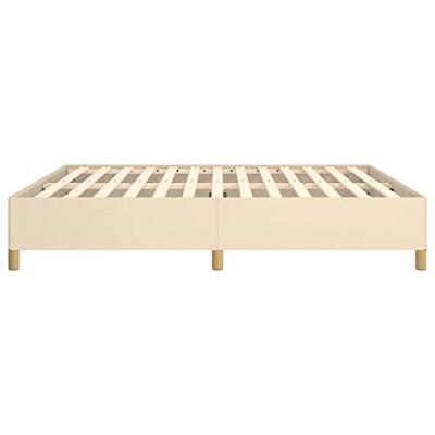 Boxspringframe stof crmekleurig 180x200 cm