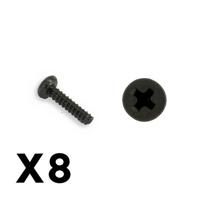 FTX - Outback Mini 3,0 Round Hea D Self Tapping Screw 1,7X7 (8P) (FTX8917) - thumbnail