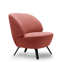 Fauteuil Sydney Roze Stof - thumbnail