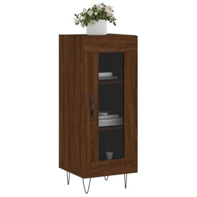 Dressoir 34,5x34x90 cm bewerkt hout bruin eikenkleur