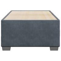 Bedframe zonder matras 120x190 cm fluweel donkergrijs - thumbnail