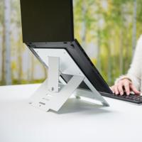 R-Go Tools R-Go Riser Flexible Laptopstandaard, verstelbaar, wit - thumbnail