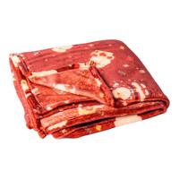 Deken Kerstmis Rood - thumbnail