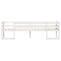 Kinderbedframe massief grenenhout wit 80x200 cm - thumbnail