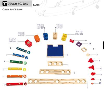 Hape Quadrilla houten knikkerbaan music motion, 97dlg. Hape Quadrilla houten knikkerbaan music motion, 97dlg.