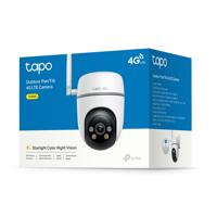 TP-Link Tapo Pan/Tilt 4G LTE-camera, 4G/bedrade aansluiting, gratis AI-detectie, FHD, geluid/lichtalarm, Starlight kleur, 360°, PoE/DC-voeding, IP66, lokale of cloudopslag (TC40GW) - thumbnail