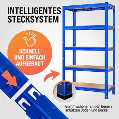 Monzana Metalen Opbergrek tot 875kg blauw