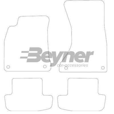 Velours Automatten passend voor Audi A5 2007- 4-delig HL1021854