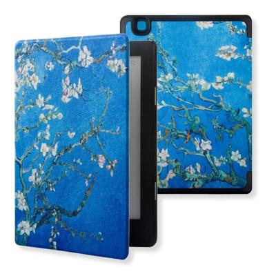 Lunso Kobo Aura H20 Edition 2 hoes (6.8 inch) - sleepcover - Van Gogh Amandelbloesem