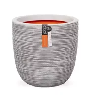 Bloempot Pot bol rib nl 35x34 - ivoor Capi Nature - Capi europe - thumbnail