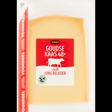 Jumbo Goudse Kaas 48+ Stuk Jong Belegen Voordeelverpakking 1 kg