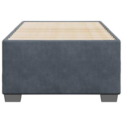 Bedframe zonder matras 80x200 cm fluweel donkergrijs
