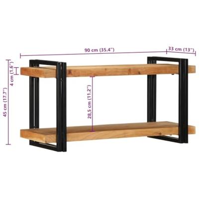 Wandschap 90x33x45 cm massief acaciahout Wandschap 90x33x45 cm massief acaciahout