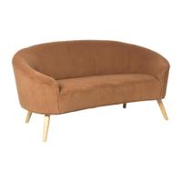 2-zits bankje Didi corduroy - bruin - 73x147x73 cm - thumbnail