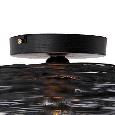 QAZQA Oosterse plafondlamp zwart 60 cm - Glan