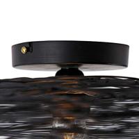 QAZQA Oosterse plafondlamp zwart 60 cm - Glan - thumbnail