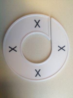 Maatring wit/zwart X Maatring wit/zwart X