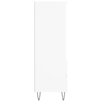 Hoge kast 40x36x110 cm bewerkt hout wit - thumbnail