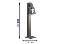 Staande lamp Potenza antraciet 100cm GU10 max 6W - thumbnail