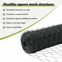 VidaXL Hexagon hek groen 0,8 x 25 m pvc - thumbnail