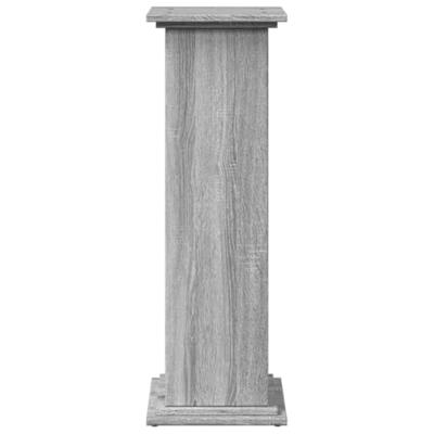 Sokkel met opbergruimte 31x30x90 cm bewerkt hout grijs sonoma - thumbnail