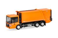 Herpa 319003 H0 Vrachtwagen Mercedes Benz Econic Persvuilniswagen FAUN VARIOPRESS, kommunaloranje - thumbnail