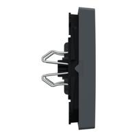 Merten 433514 Wisselschakelaar Afdekking System M Antraciet 1 stuk(s) - thumbnail