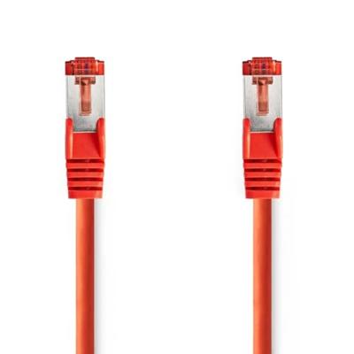 Nedis CAT6 Netwerkkabel | RJ45 Male | RJ45 Male | S/FTP | 3.00 m | Rond | LSZH | Rood | Label - CCGL85221RD30