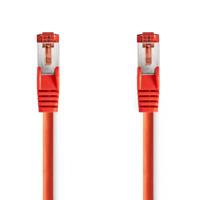 Nedis CAT6 Netwerkkabel | RJ45 Male | RJ45 Male | S/FTP | 3.00 m | Rond | LSZH | Rood | Label - CCGL85221RD30 - thumbnail
