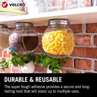 VELCRO® VEL-EC60249 Klittenband punten Om vast te plakken Haak- en lusdeel, Extra sterk (Ø) 45 mm Wit 6 paar - thumbnail