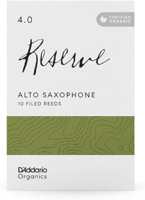 D'Addario Woodwinds ODJR1040 Organic Reserve altsaxofoonrieten, 4.0, 10-pack D'Addario Woodwinds ODJR1040 Organic Reserve altsaxofoonrieten, 4.0, 10-pack