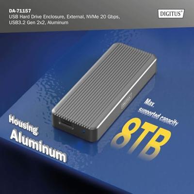 Digitus DA-71157 behuizing voor opslagstations SDD-behuizing Zwart M.2 - thumbnail