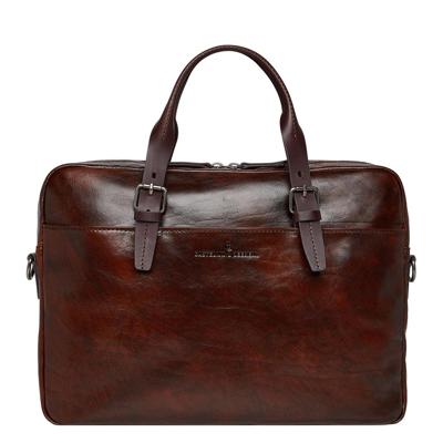 Castelijn & Beerens - Rien Laptoptas 15,6 + tablet RFID-Cognac