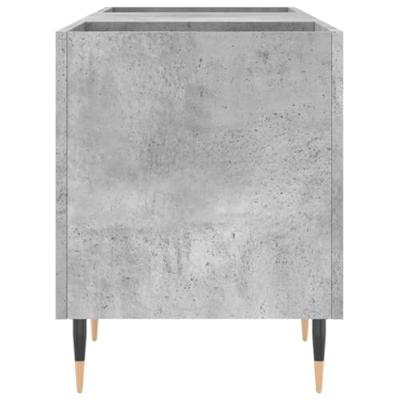 Platenkast 121x38x48 cm bewerkt hout betongrijs - thumbnail