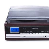 Camry CR 1168 draaitafel met radio FM, Bluetooth, AUX-ingang, wekker, USB, MP3, SD, platenspeler met 2 ingebouwde luidsprekers, LCD-display, opnamefunctie - thumbnail