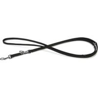 Beeztees buffalo - hondenriem - leer - zwart - 200 cm x 10 mm - thumbnail