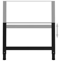 Werkbankframes verstelbaar 2 st 85x(69-95,5) cm metaal zwart - thumbnail