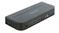 DeLOCK hdmi kvm switch kvm-switch (zwart, 4k 60 hz, usb 3.0, audio) - thumbnail