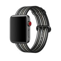 Apple Woven Nylon Apple Watch 42mm / 44mm / 45mm / 49mm Black Stripe - thumbnail